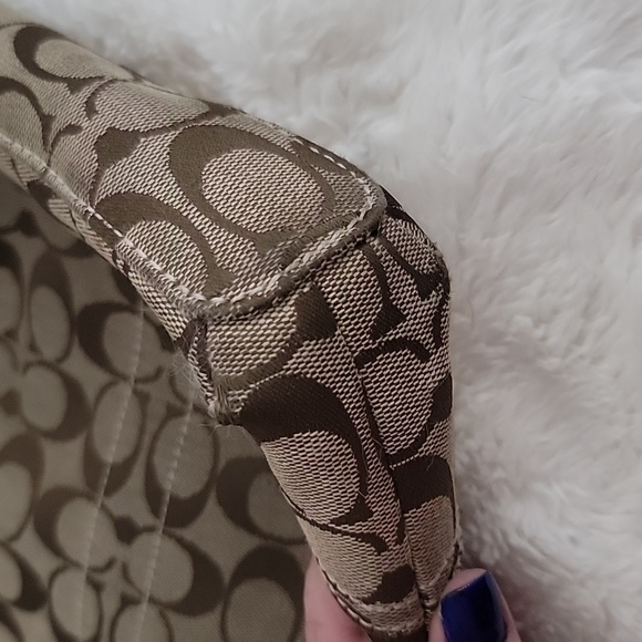 Coach Monogram Canvas Crossbody Bag Purse - Picture 9 of 16